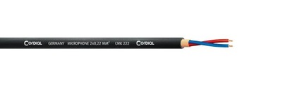 Kabel mikrofonowy przewód Cordial CMK 222 BK 1m