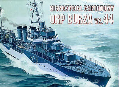 Model niszczyciela eskortowego ORP Burza