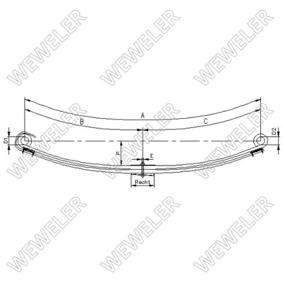 Ресора daf schomäcker 29416000, o.e. 1893793 фото №1