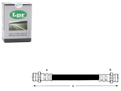 Lpr шланг гальмівний gs1d43810a gs1d43810b 245288 фото №1