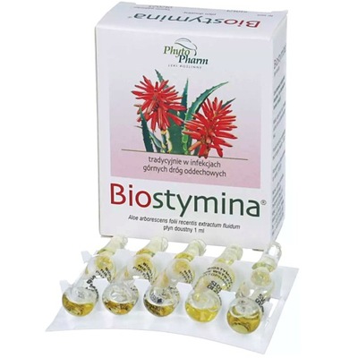 Biostymina 1 ml/ ml, płyn doustny 1ml x 10 ampułek, górne drogi oddechowe