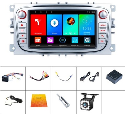 RADIO ANDROID 12 FOCUS GALAXY KUGA FORD 2 GAS-GASOLINA RAM + 32GAS-GASOLINA KAMERKA GPS CANBUS  