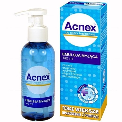 Acnex Emulsja Myjąca płyn 140 ml trądzik zaskórnik