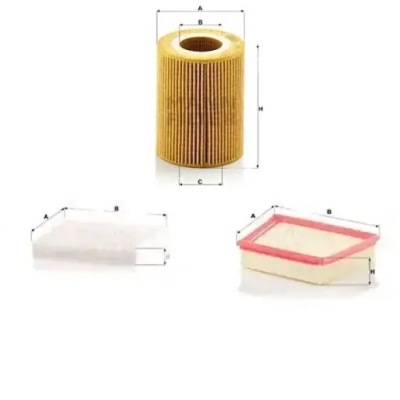 Комплект фильтров land rover range rover velar mann фильтр фото №1