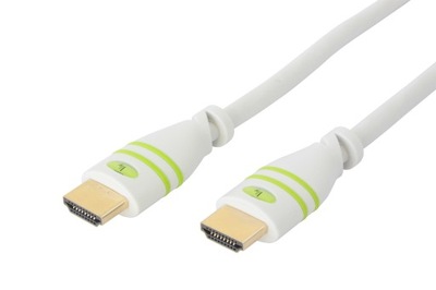 TECHLY BIAŁY KABEL HDMI-HDMI 3m GOLD 4K ULTRA HD