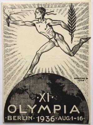 Ex-libris Olimpiada Berlin 1936