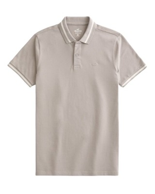 t-shirt POLO Abercrombie Hollister koszulka XL beżowy