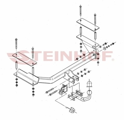 BARRA DE REMOLQUE GANCHO DE REMOLQUE OPEL ASTRA II UNIVERSAL 03/98-  