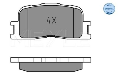 PADS BRAKE TOYOTA T. CAMRY 2,4-3,0 01- FROM SENSOR 0252370215/W MEYLE  