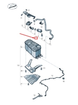 Audi q8 4m вентиляционный клапан line 4m4201997d фото №1