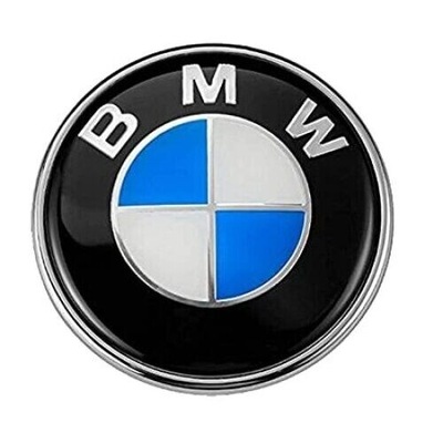 EMBLEMA INSIGNIA LOGOTIPO BMW NA CAPO 82MM (Ø 82MM) CAPO TAPA DE MALETERO 51148132375  