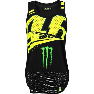 MARŠKINĖLIAI MOTERIŠKA TANKTOP VR46 JUODAS S MOWTT316504 