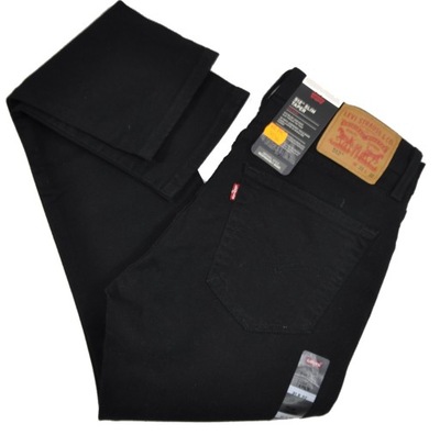 LEVIS 512 BLACK SLIM TAPER STRETCH W34 L30 PAS 90