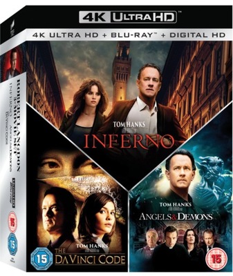 The Da Vinci Code Angels and Demons Inferno 4K Ultra HD Blu-ray UHD