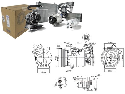 KOMPRESORIUS KONDICIONAVIMO NISSAN MICRA V RENAULT CAPTUR I CLIO IV 1.5D 