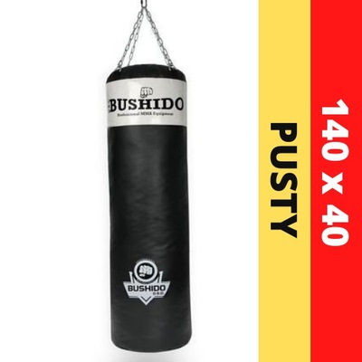 MOCNY Worek Treningowy Bokserski 140 BUSHIDO PUSTY