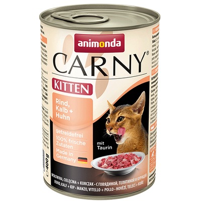 ANIMONDA Kitten cielęcina z kurczakiem puszka 400g