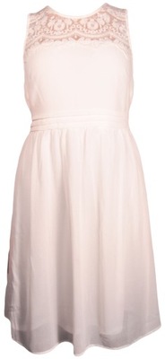 VERO MODA sukienka WHITE lace DRESS NOOS _ L