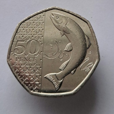 Wielka Brytania 50p, 2023r. Nowa moneta obiegowa BCM