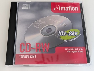 Imation CD-RW 74/650MB x10-x24 1szt Ultra Speed RW