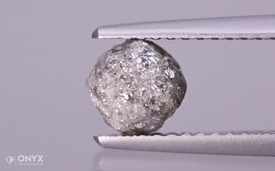 Diament srebrna bryłka 6x5,5 mm