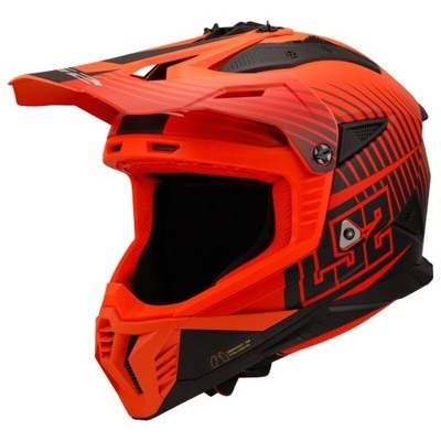 LS2 KASK ENDURO MX708 FAST II DUCK MATT ORANGE RED XS