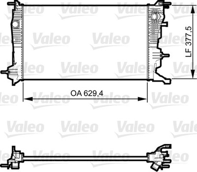 RADUADOR SISTEMA DE REFRIGERACIÓN DEL MOTOR 735607  