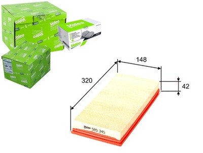 Valeo 585345 фільтр повітря фото №1