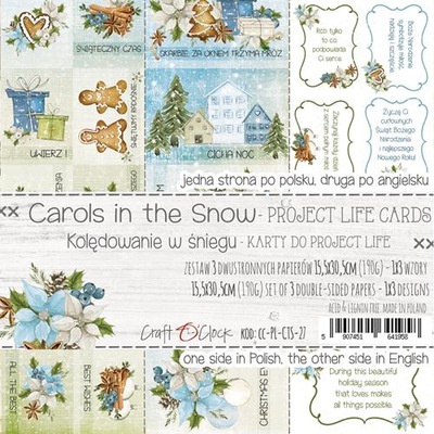 Dodatki do wycięcia Craft o'Clock - Carols In the Snow - Boże Narodzenie