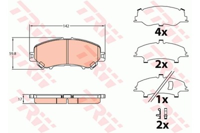 TRINKELĖS HAM. NISSAN P. X- TRAIL 13- 