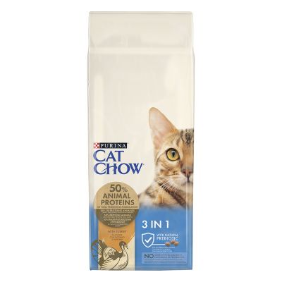 PURINA CAT CHOW 3 IN 1 INDYK 15 kg