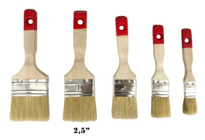 PĘDZEL PŁASKI 2,5 KAEM