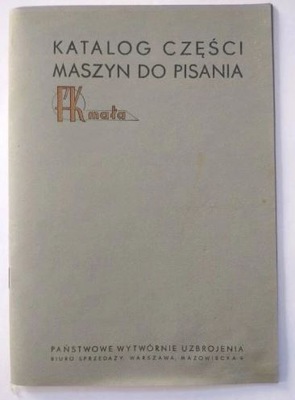 Katalog części Maszyn do pisania FK mała