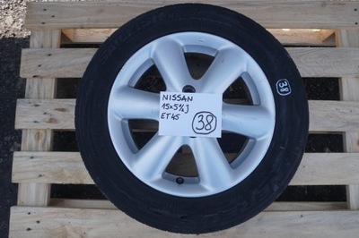 NISSAN NOTE E11 DISC ALUMINIUM 15X5,5J ET45 4X100 60,1MM ASA N30501  