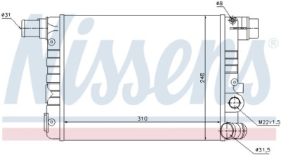 Радиатор воды fiat cinquecento 700 фото №1
