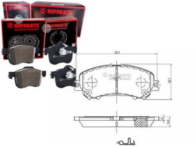 Гальмівні колодки гальмівні nissan qashqai ii renault kadjar фото №1