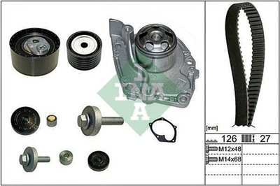 INA 530 0638 30 KOMPLEKTAS SKIRSTYMO SISTEMOS RENAULT 1.8, 01- /+SIURBLYS 