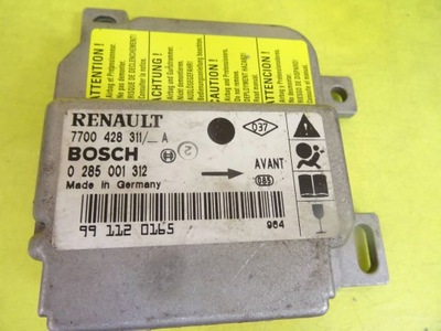 Модуль датчик подушка безопасности renault clio ii 7700428311a / 0285001312 nr1089 фото №1