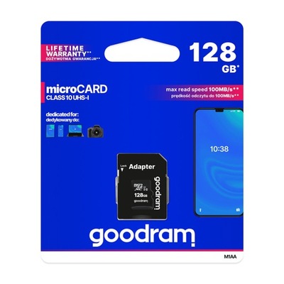 Karta pamięci 128GB microSDXC Goodram cl. 10 UHS-I