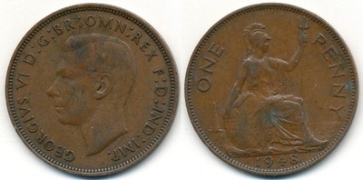 Anglia 1 Penny - 1948r ... Monety