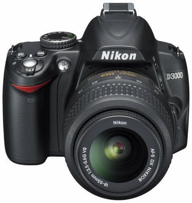 Aparat Nikon D3000 Lustrzanka Obiektyw Nikkor 18-55