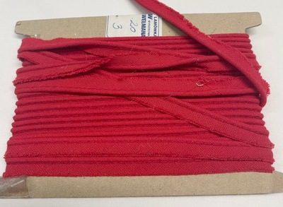 WYPUSTKA bawełna ze sznurkiem LAMÓWKA 1m czerwony