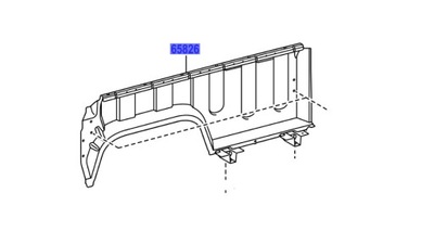 TOYOTA OE 65826-KK900 ПАНЕЛЬ ВНУТРЕННИЙ КУЗОВА ПРАВАЯ ЗАД фото