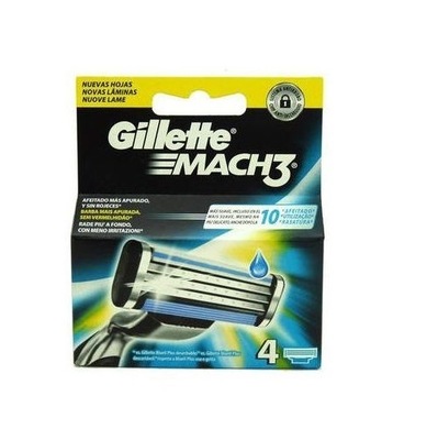 GILLETTE Mach 3 wymienne ostrza do maszynki 4szt