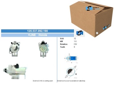 Стартер bv psh 120.537.092.190 фото №1