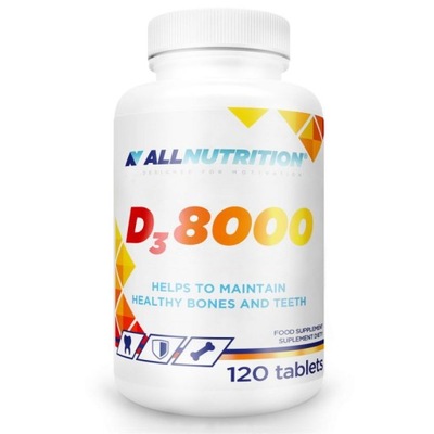 ALLNUTRITION Vit D3 8000 Suplement 120 Tabletek