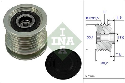 INA 535001310 СЦЕПЛЕНИЕ ГЕНЕРАТОРА DB