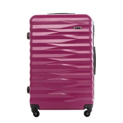 Średnia walizka podróżna VEZZE z ABS-u RÓŻOWA