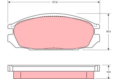 КОЛОДКИ ТОРМОЗНЫЕ - КОМПЛЕКТ GDB745