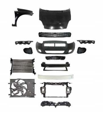 Fiat grande punto 2005-2012 kompletny перед капот фото №1